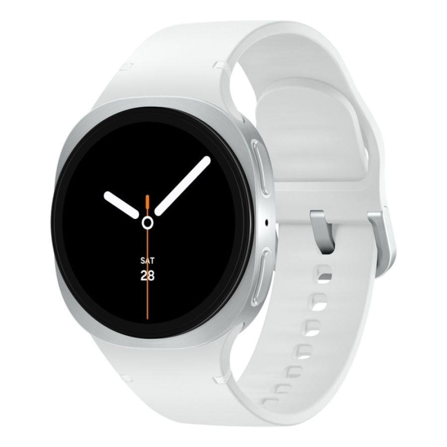 Samsung galaxy watch 8 3,3 cm (1.3\) amoled 40 mm digitale 438 x 438 pixel touch screen argento wi-fi gps (satellitare)