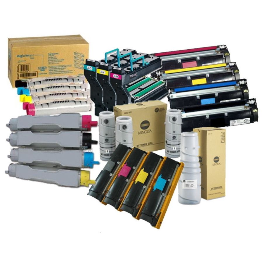 Konica minolta c220 cartuccia toner 1 pz originale ciano