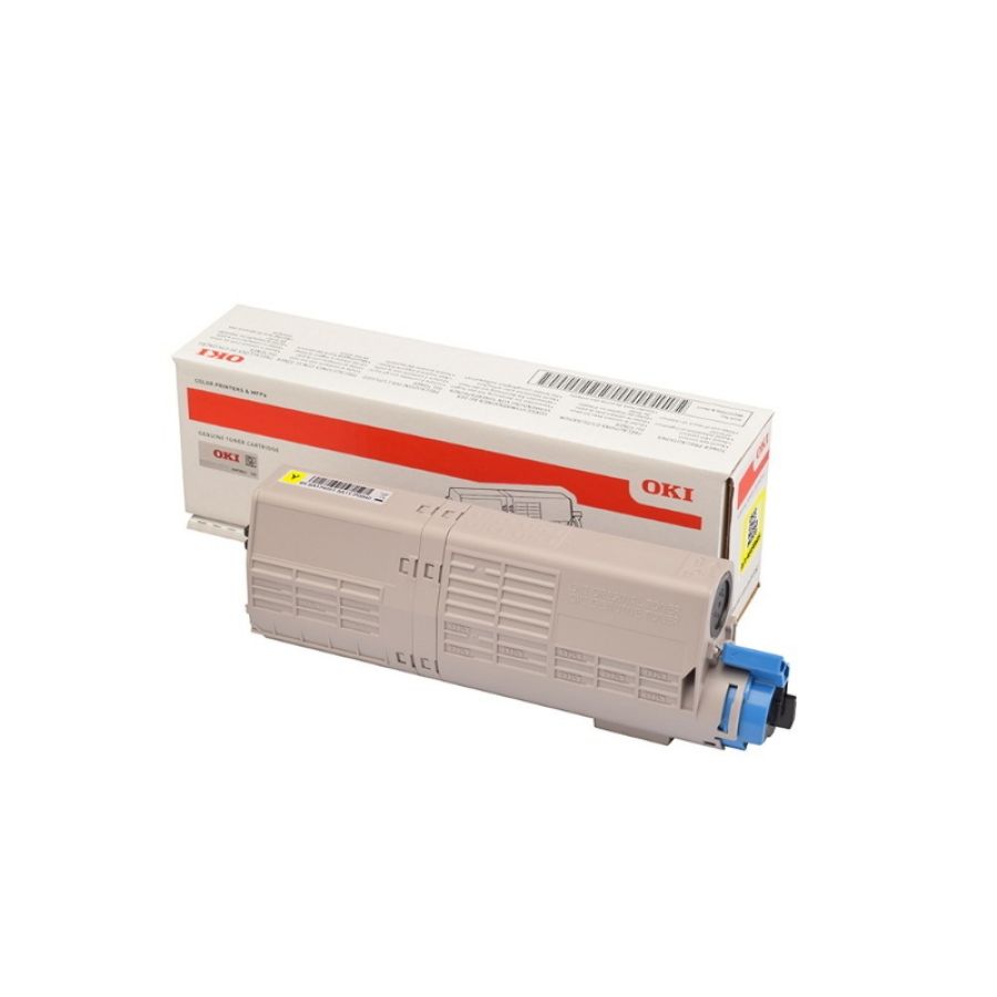 Oki 46490605 cartuccia toner 1 pz originale giallo
