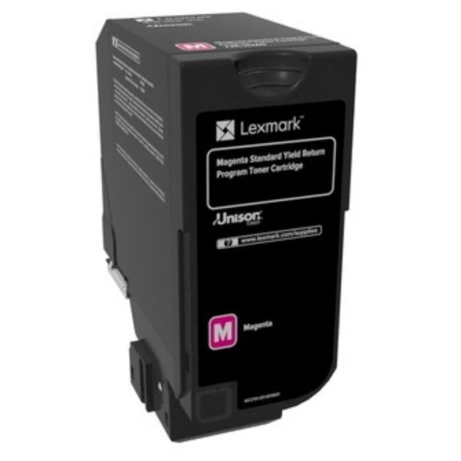 Lexmark 74c2sm0 cartuccia toner 1 pz originale magenta