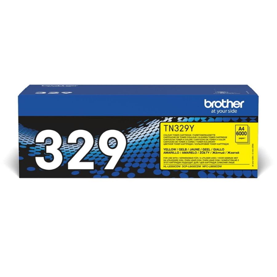 Brother tn-329y cartuccia toner 1 pz originale giallo