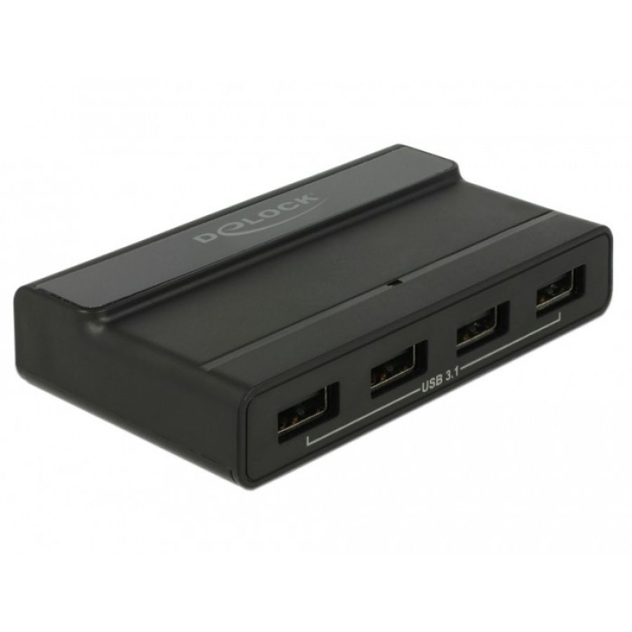 Delock 64053 hub di interfaccia usb 3.2 gen 2 (3.1 gen 2) type-c 10000 mbit/s nero