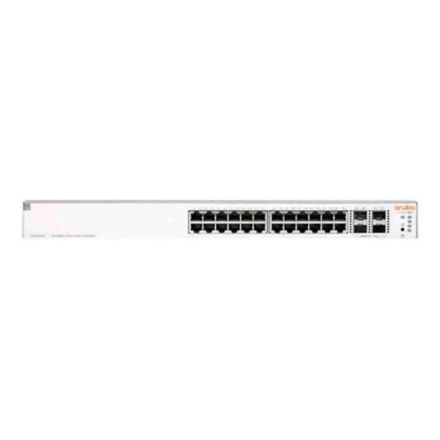Hpe aruba ion 1930 24g 4sfp+195w switch gestito l3 24 x 10/100/1000 (poe) + 4 x 1 gigabit / 10 gigabit sfp+ poe (195 w) montabile su rack