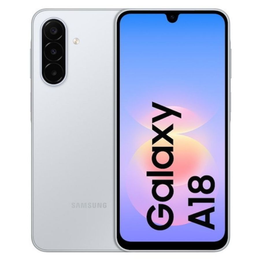 Samsung galaxy a18 4g 4/128gb silver dual sim - (garanzia italia - no brand)