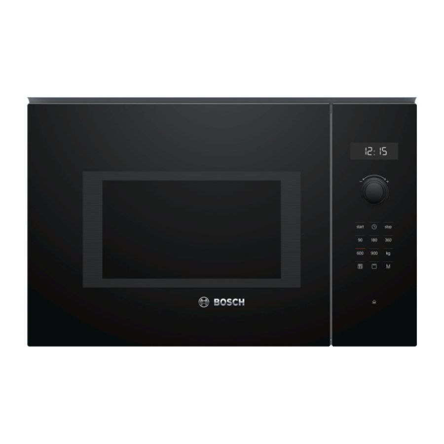 Bosch serie 6 bel554mb0 forno a microonde nero, acciaio inox microonde combinato da incasso 25 l 900 w