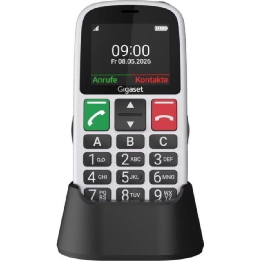 Gigaset gl30 4g 2.2 senior phone tasto sos 3 tasti chiamata rapida compatibile con apparecchi acustici 4g bianco