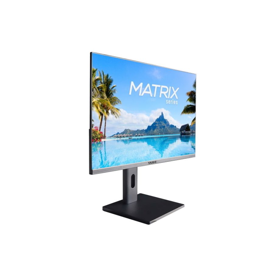 Yashi monitor 27 led ips qhd 1ms 120hz 300 cdm, reg altezza, dp/hdmi, multimediale