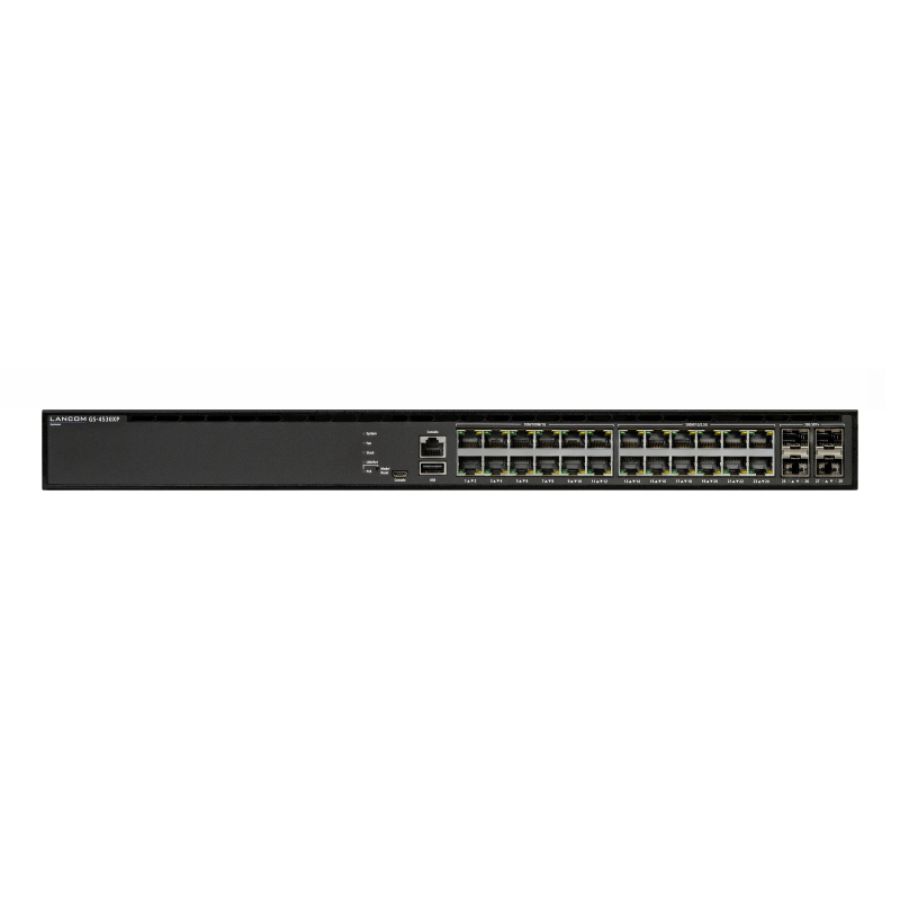 Lancom gs-4530xp gestito l3 2.5g ethernet (100/1000/2500) supporto power over ethernet (poe) 1u nero