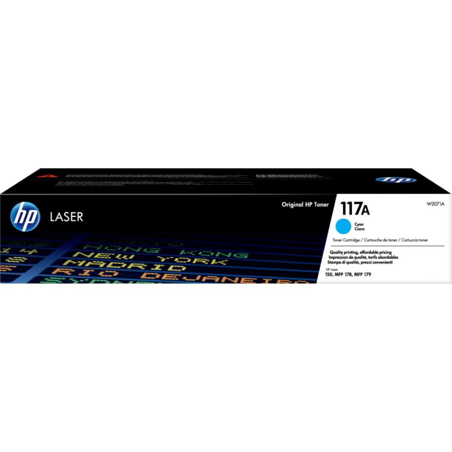 Hp cartuccia toner ciano per stampante laser originale 117a